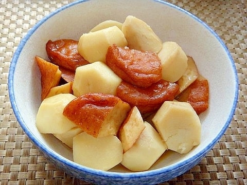 麺つゆで簡単✩︎里芋とさつま揚げの煮物